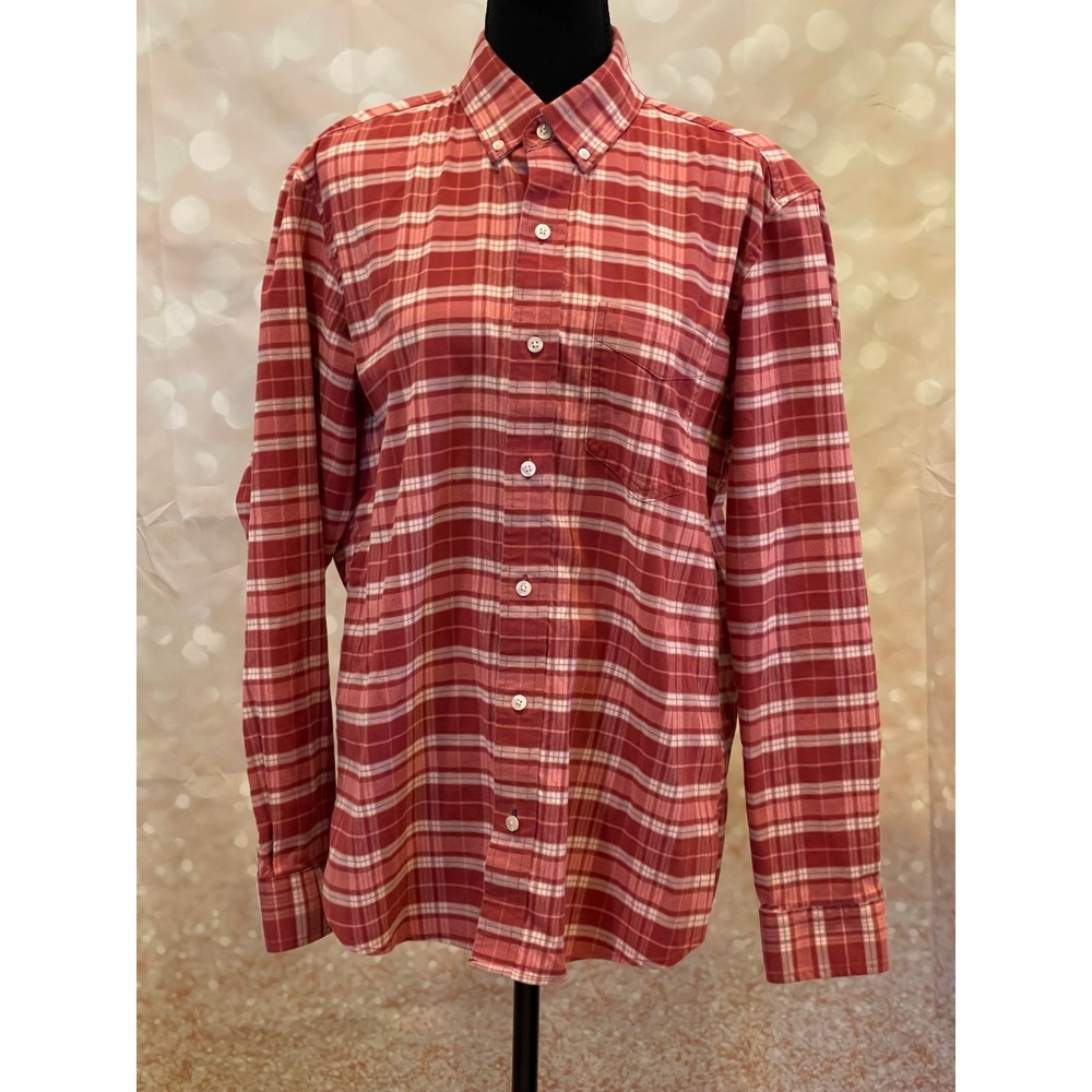 L.L Bean S Traditional Fit Plaid Button Front Long Sleeve - Picture 1 of 7